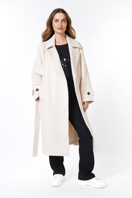 Manteau Esqualo de couleur Beige