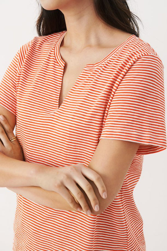 T-Shirt Rayé Part Two de couleur Corail