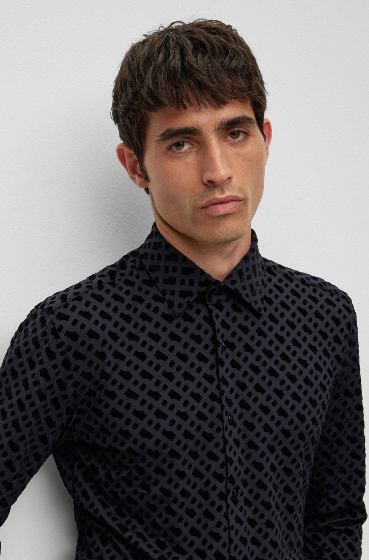 Chemise Hugo Boss de couleur Noir