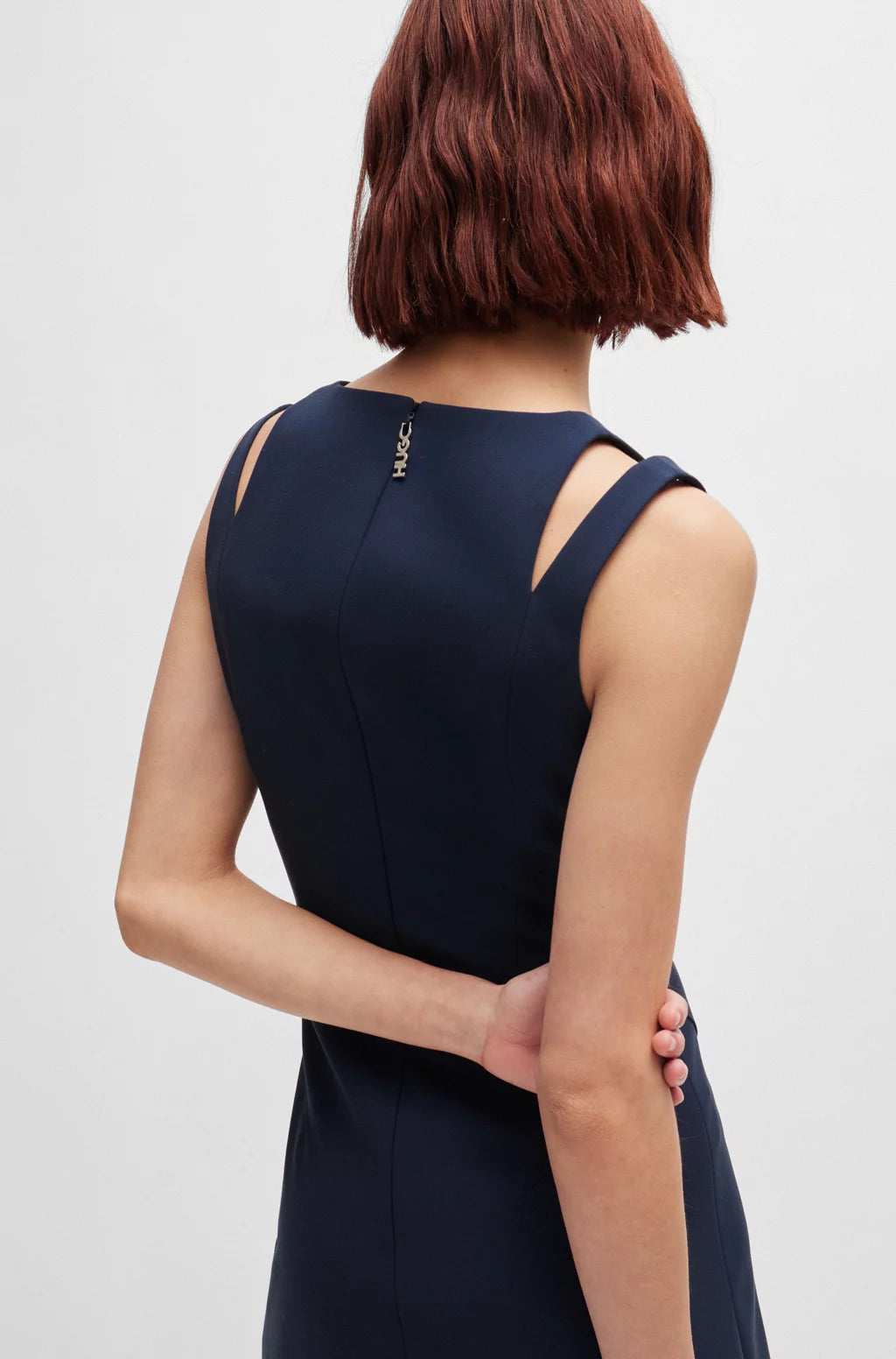 Hugo boss navy dress 2025