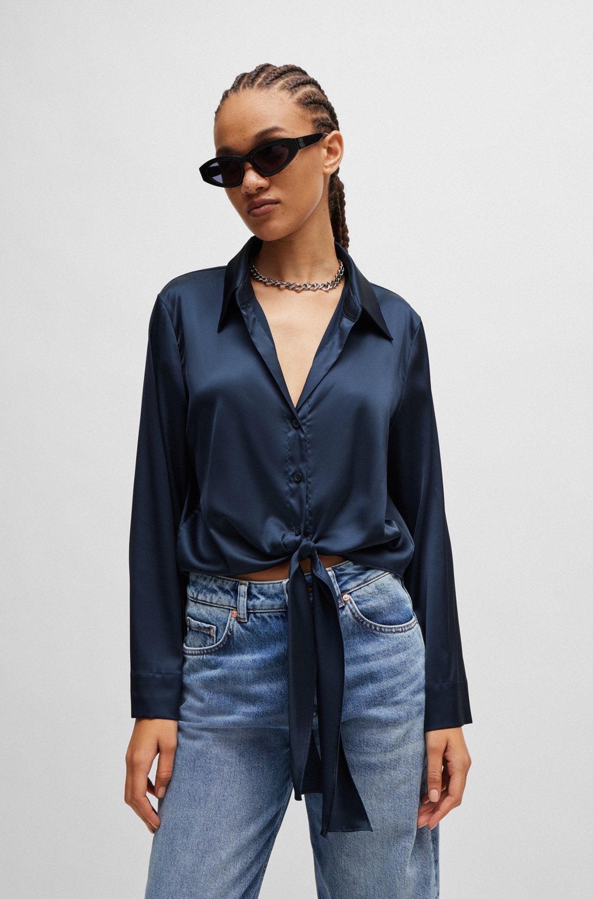 Hugo boss womens blouses sales