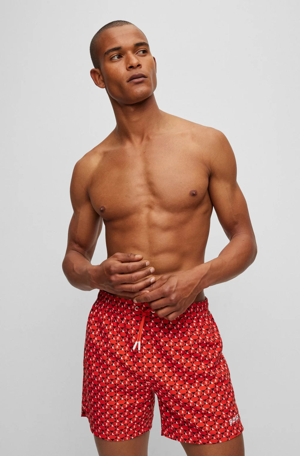 Orange feeth hugo boss shorts