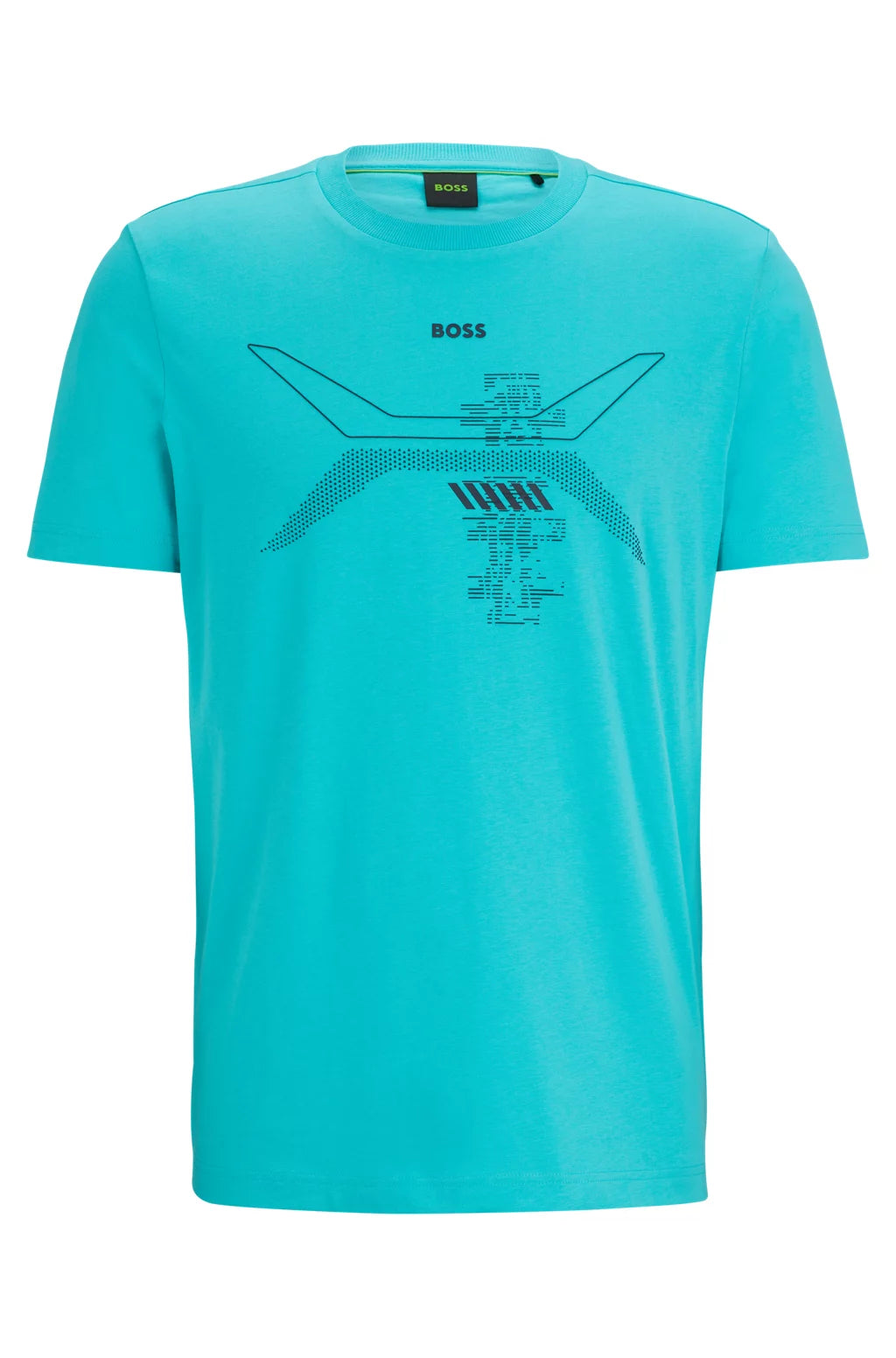 HUGO - T-shirt en jersey de coton avec logo Happy HUGO - Noir