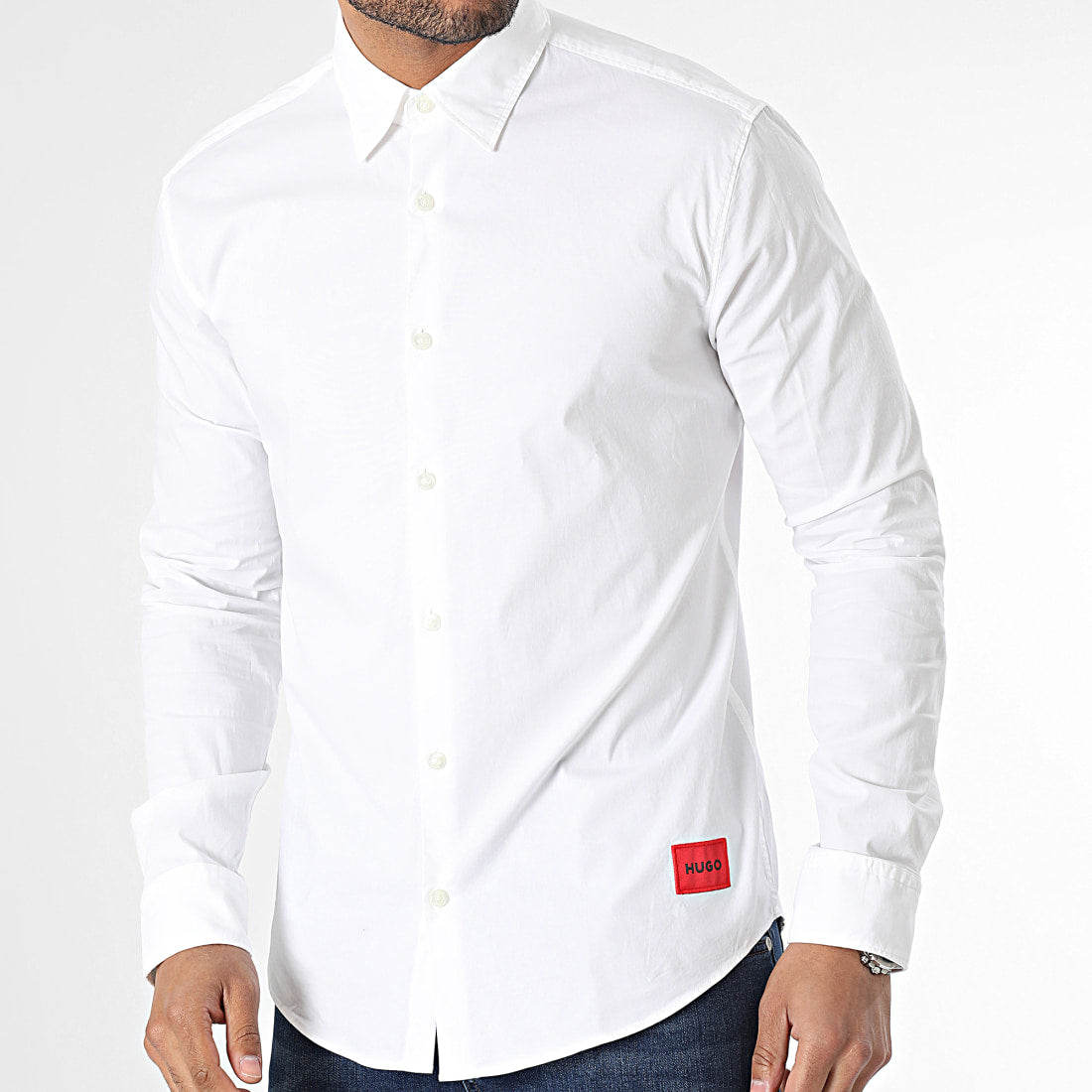 Chemise Hugo Boss de couleur Blanc