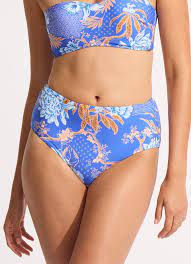 Bas Taille Haute Seafolly de couleur Azure