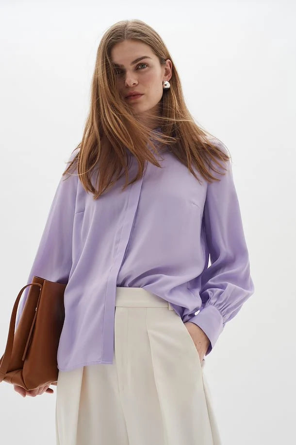 Charger l&amp;#39;image dans la galerie, Blouse Huxie Inwear de couleur Lavende
