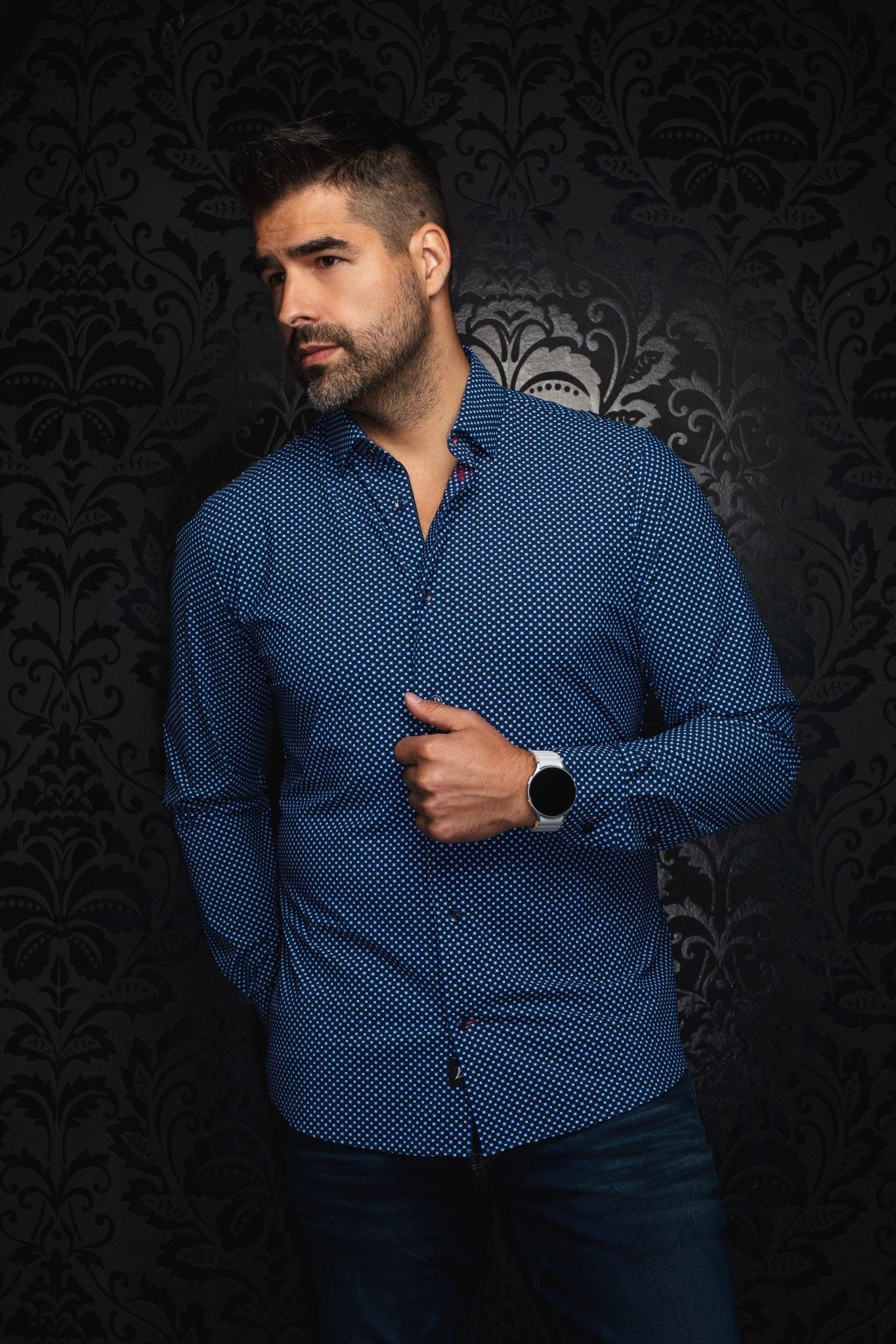 MANCHES LONGUES NYLON | NICOLAS CUBE, Navy - AU NOIR