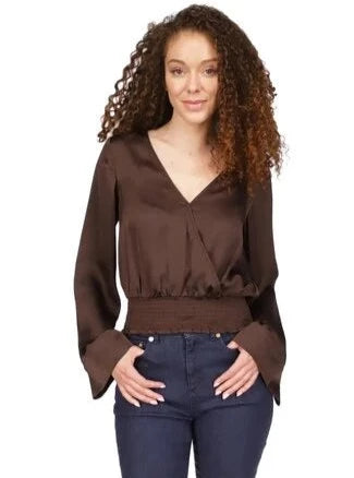 Blouse Michael Kors de couleur Chocolat