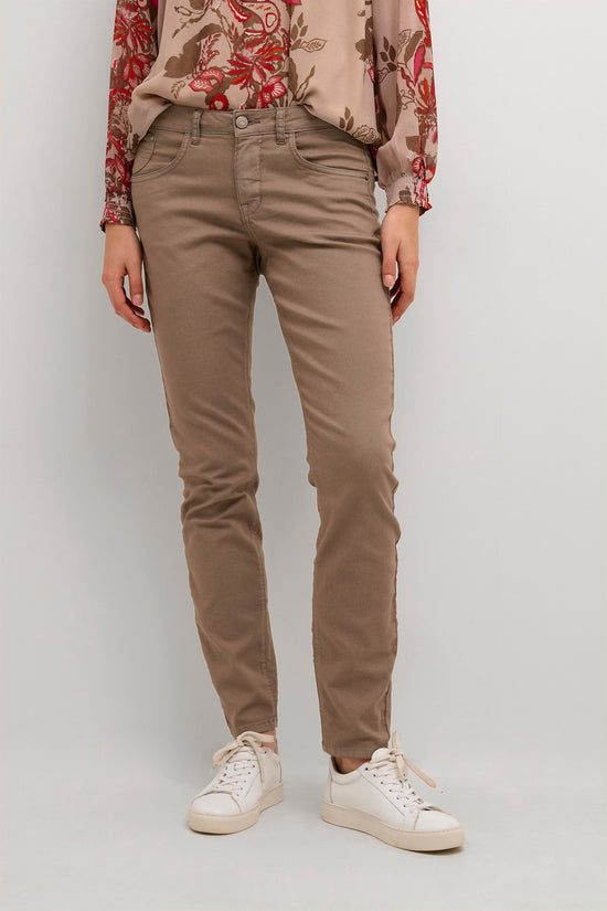 Pantalon Cream de couleur Taupe