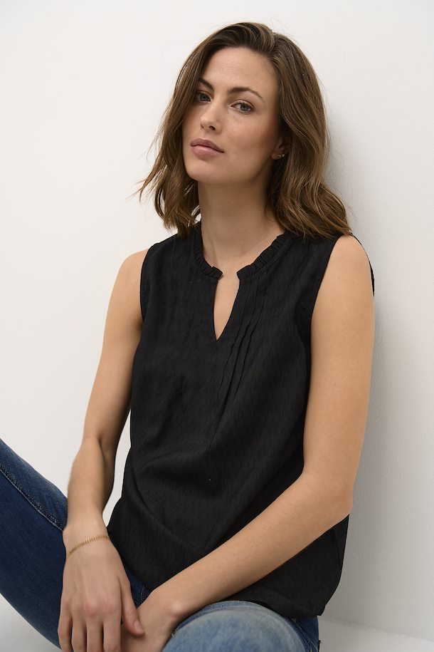 Haut Cream de couleur Noir