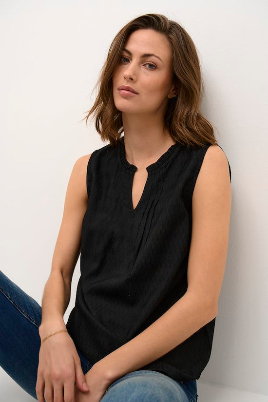 Haut Cream de couleur Noir