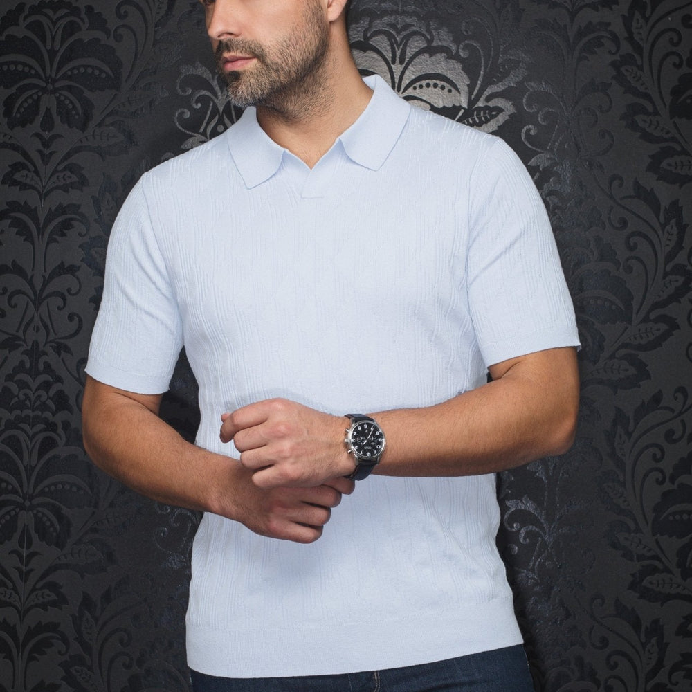 POLO LAINE DE MÉRINOS | LOWICK, White - AU NOIR
