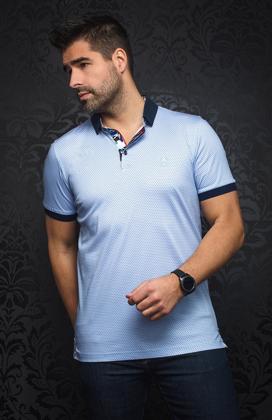 Polo | SAN MARCOS, Light Blue - AU NOIR