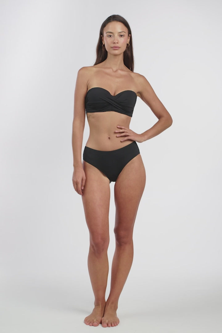 Haut De Maillot Sea Level de couleur Noir