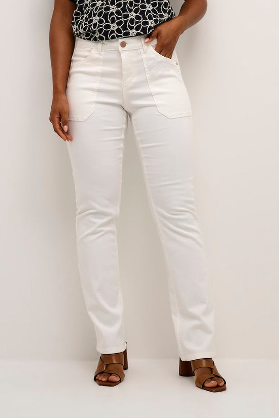 Pantalon Cream de couleur Blanc