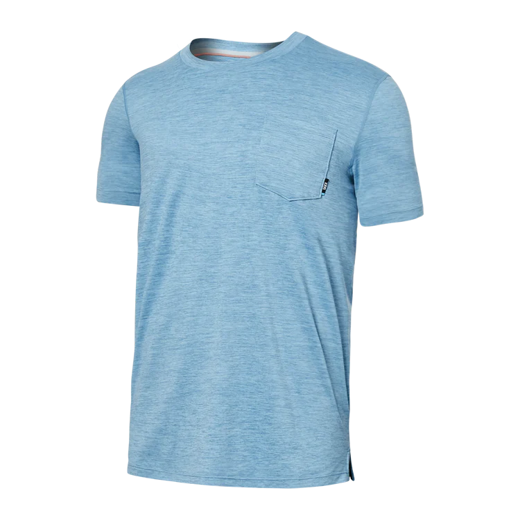 T-Shirt Uv Saxx de couleur Aqua