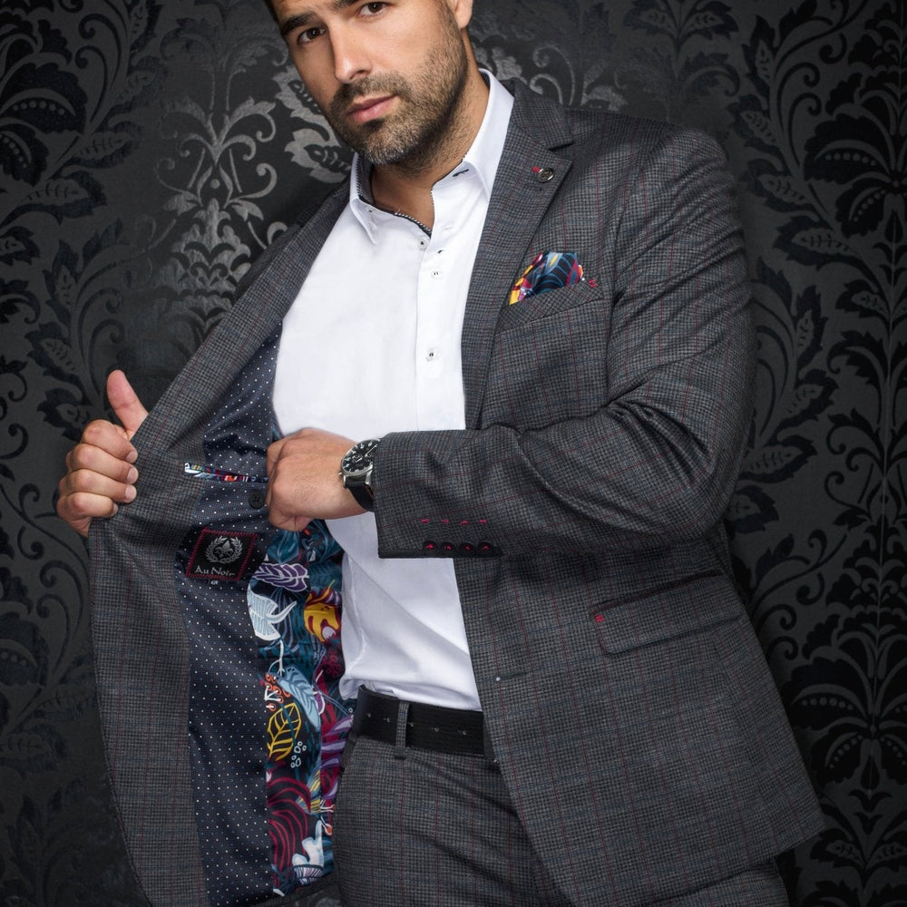 VESTON | TAYLOR, Dark Grey Multi - AU NOIR