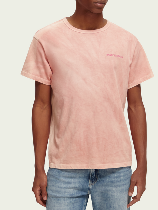 T-Shirt Scotch&Soda de couleur Rose
