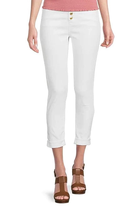 Jeans Izzy Michael Kors De Couleur Blanc Femme