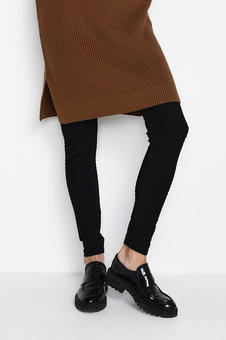 Legging Kaffe De Couleur Noir Femme
