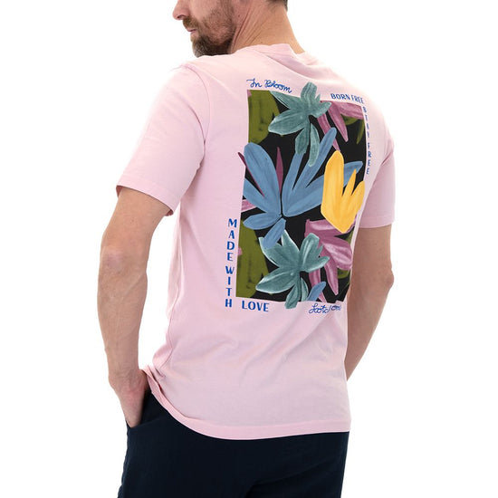 T-Shirt Scotch&Soda de couleur Rose Pale