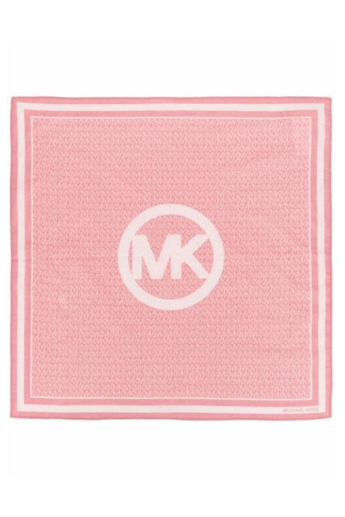 Foulard Logo Mk Michael Kors De Couleur Rose Femme