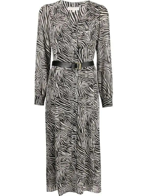 Robe Michael Kors De Couleur Os Femme