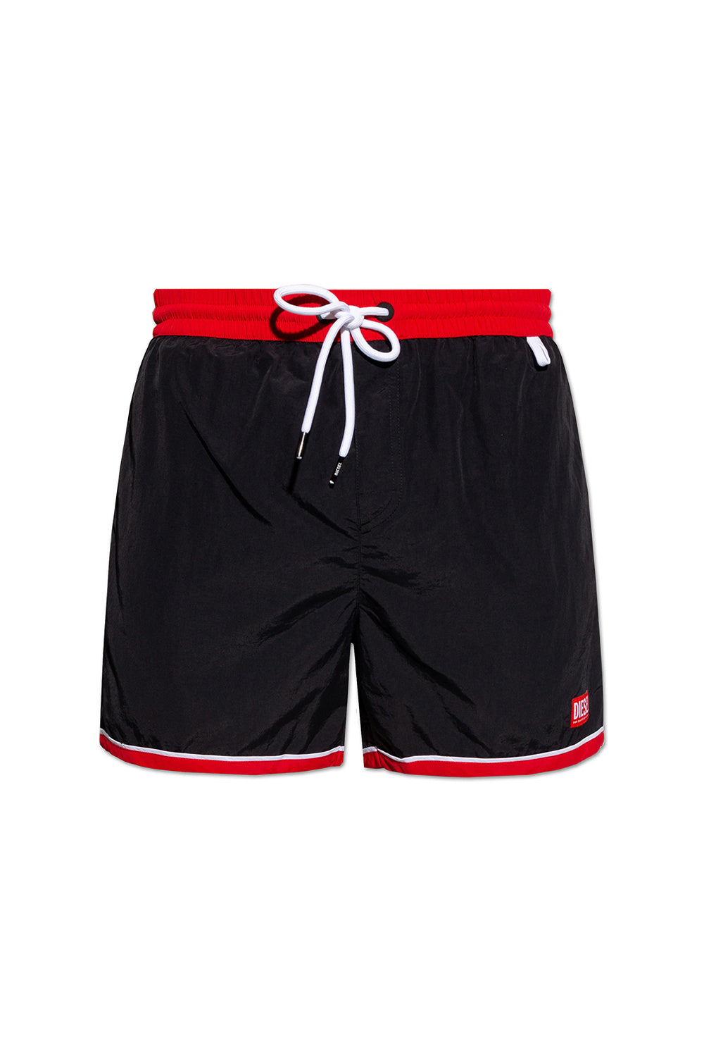 Maillot Wave Diesel De Couleur Noir/rouge Homme