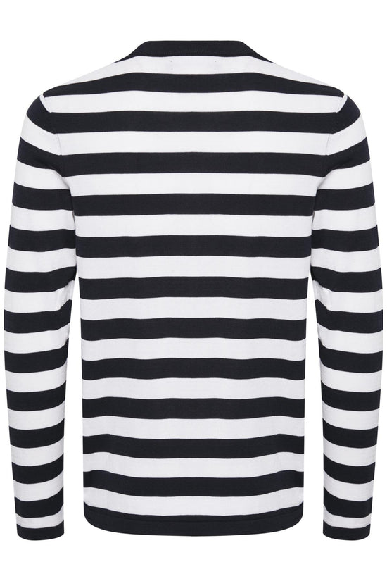 Chandail Ligné Matinique De Couleur Marine (Mati-30205171-194011) Homme