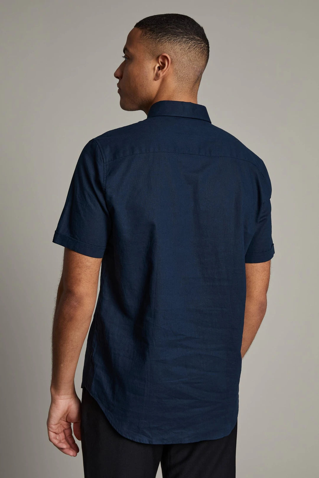 Matinique Short Sleeve Shirt in Navy color F.