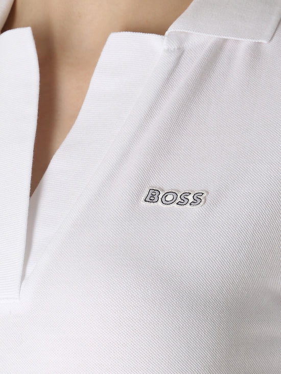Polo Hugo Boss de couleur Blanc