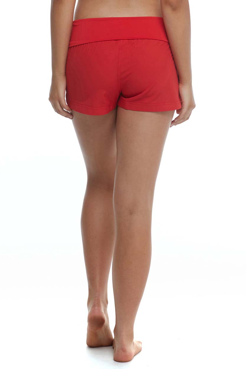 Short Seaside Body Glove De Couleur Rouge Maillot