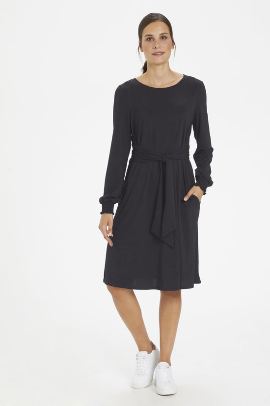 Robe Kaffe De Couleur Noir (Kaff-10504850) Femme