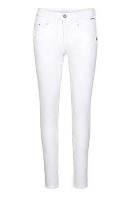 Jeans Cream De Couleur Blanc Neige Femme