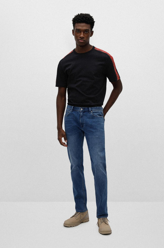 Jeans Hugo Boss De Couleur Bleu Homme