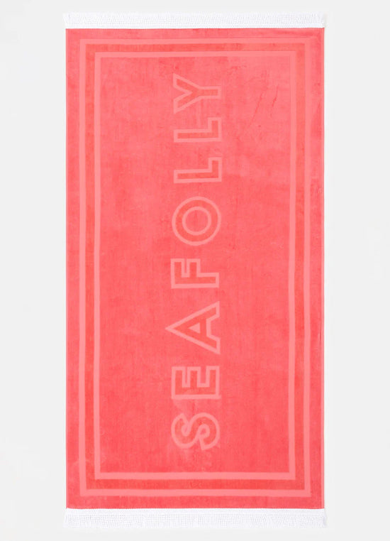 Serviette Seafolly de couleur Corail