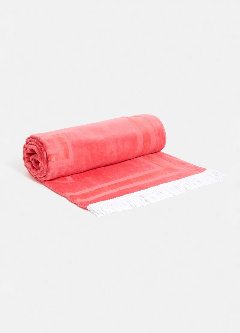 Serviette Seafolly de couleur Corail