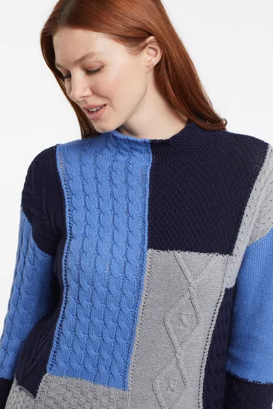 Blue/Navy Tribal Sweater