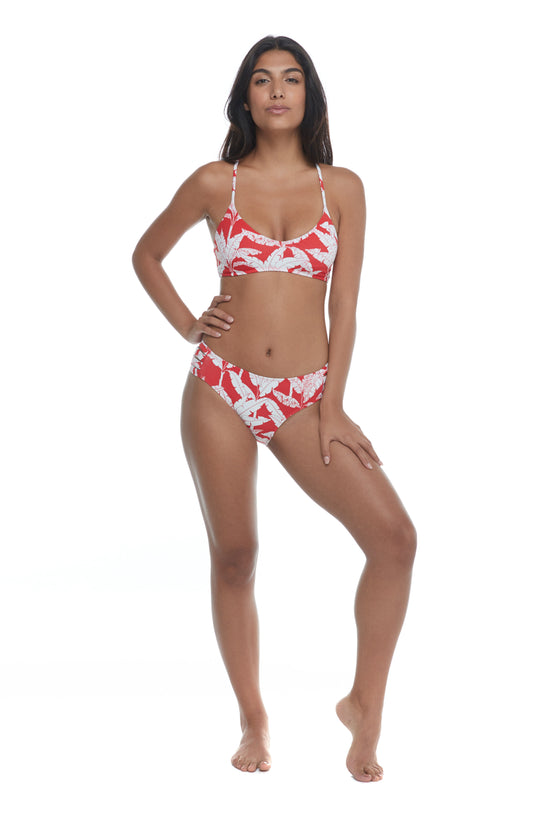 Bas Nuevo Tropik Body Glove De Couleur Rouge Maillot