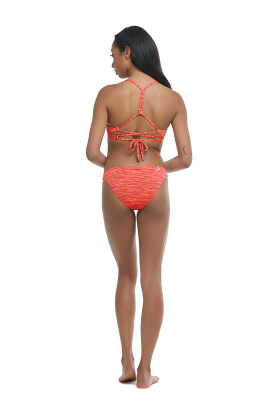 Flirty Surf Rider Body Glove stockings in Coral color