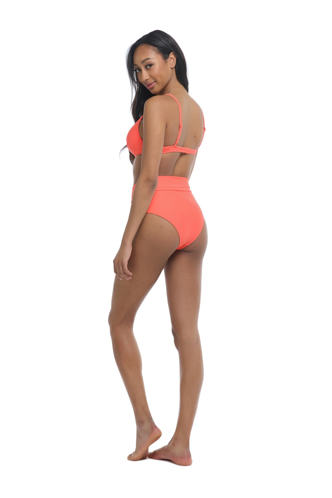 Stockings Woodstock Body Glove in Coral color