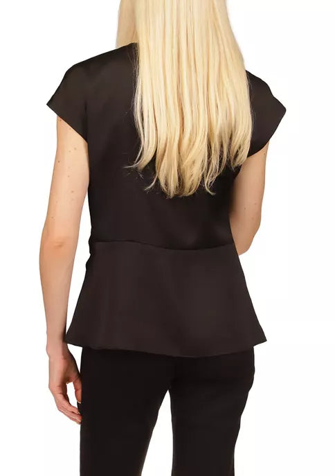 Black Michael Kors Wrap Top