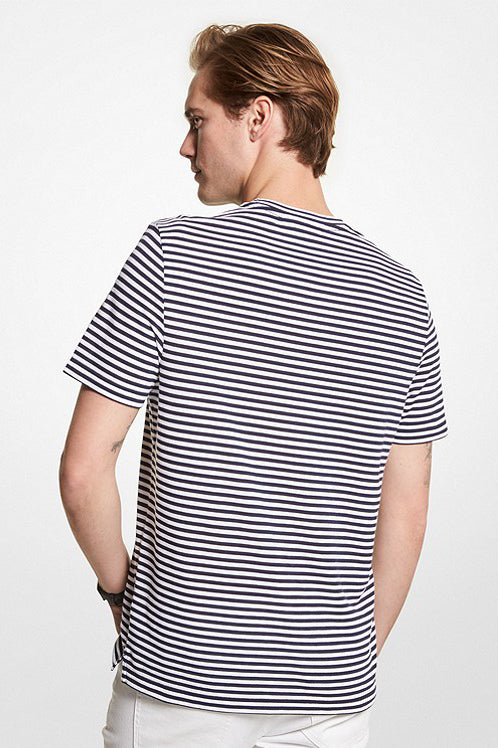 T-Shirt Rayé Michael Kors De Couleur Marine Homme