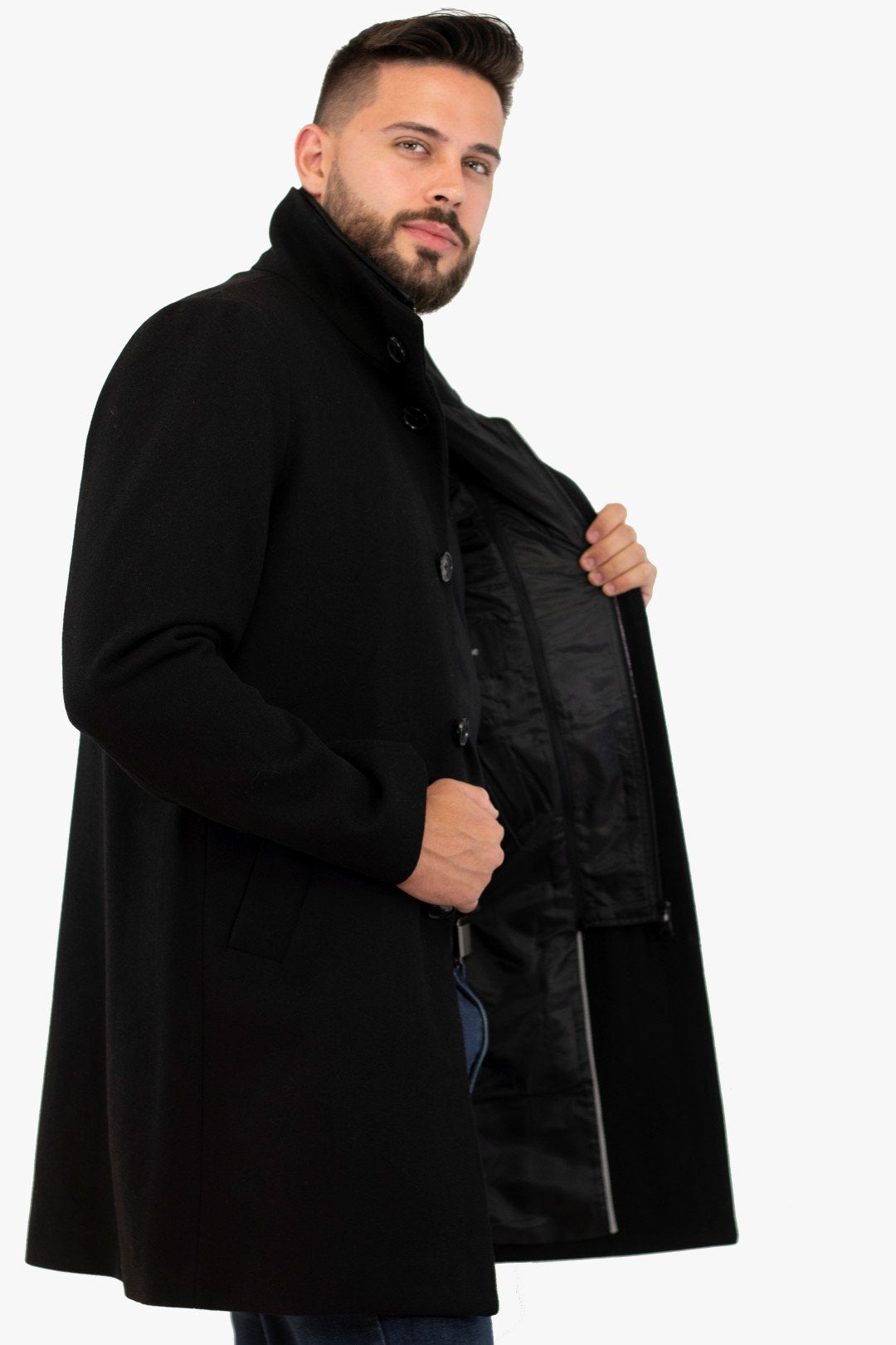 Manteau Matinique De Couleur Noir (Mati-30203845) Homme