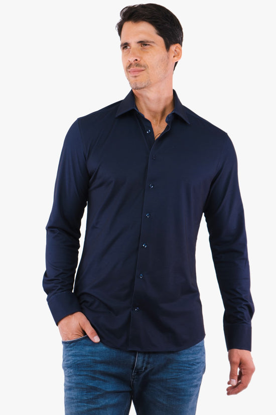 Chemise Hörst de couleur Marine