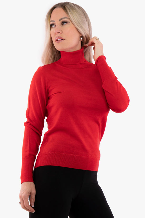 Chandail Kaffe De Couleur Rouge Femme