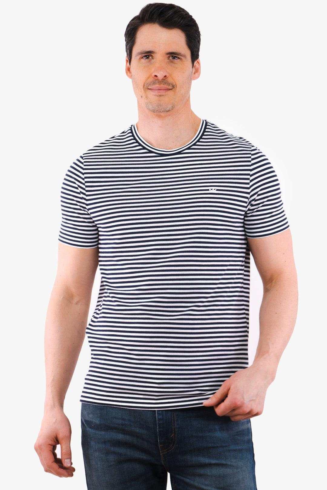 T-Shirt Rayé Michael Kors de couleur Marine