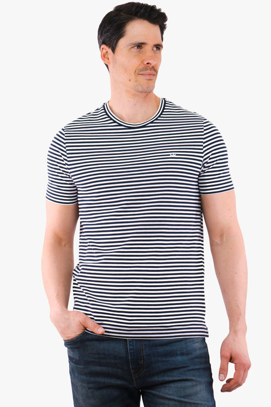 T-Shirt Rayé Michael Kors de couleur Marine