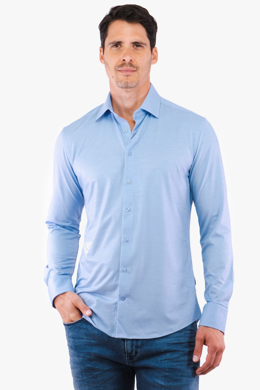 Chemise Hörst de couleur Bleu Pale