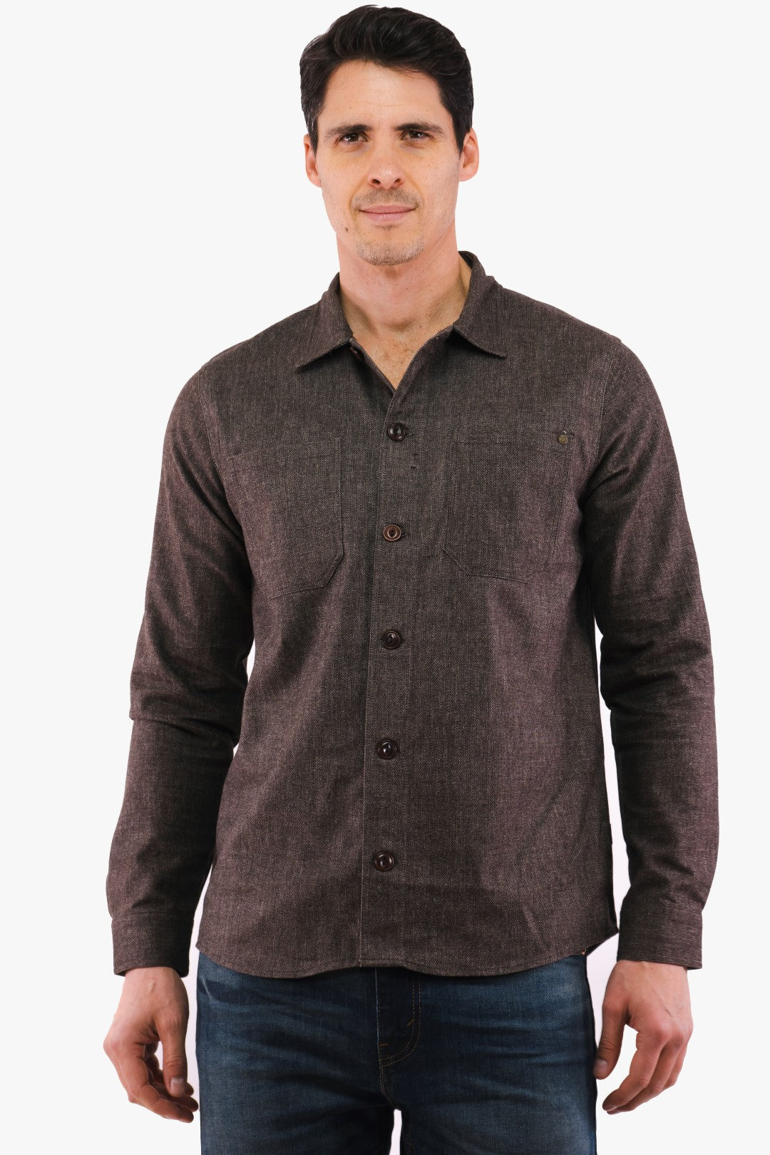 Chemise Matinique de couleur Brun